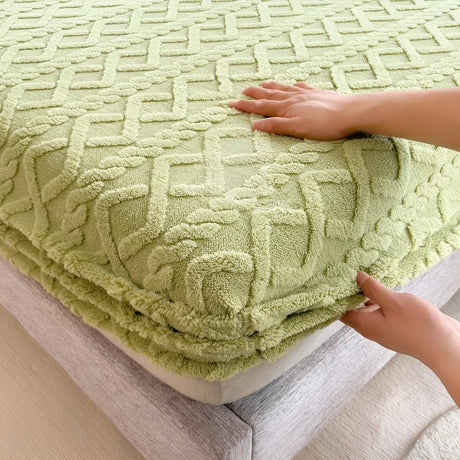 Premium Velvet Sherpa Sängset Carvallo