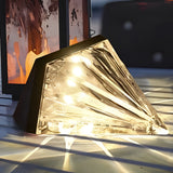 2 Stuks Geometrisk LED Vattentät Svart Solvägglampa Carvallo