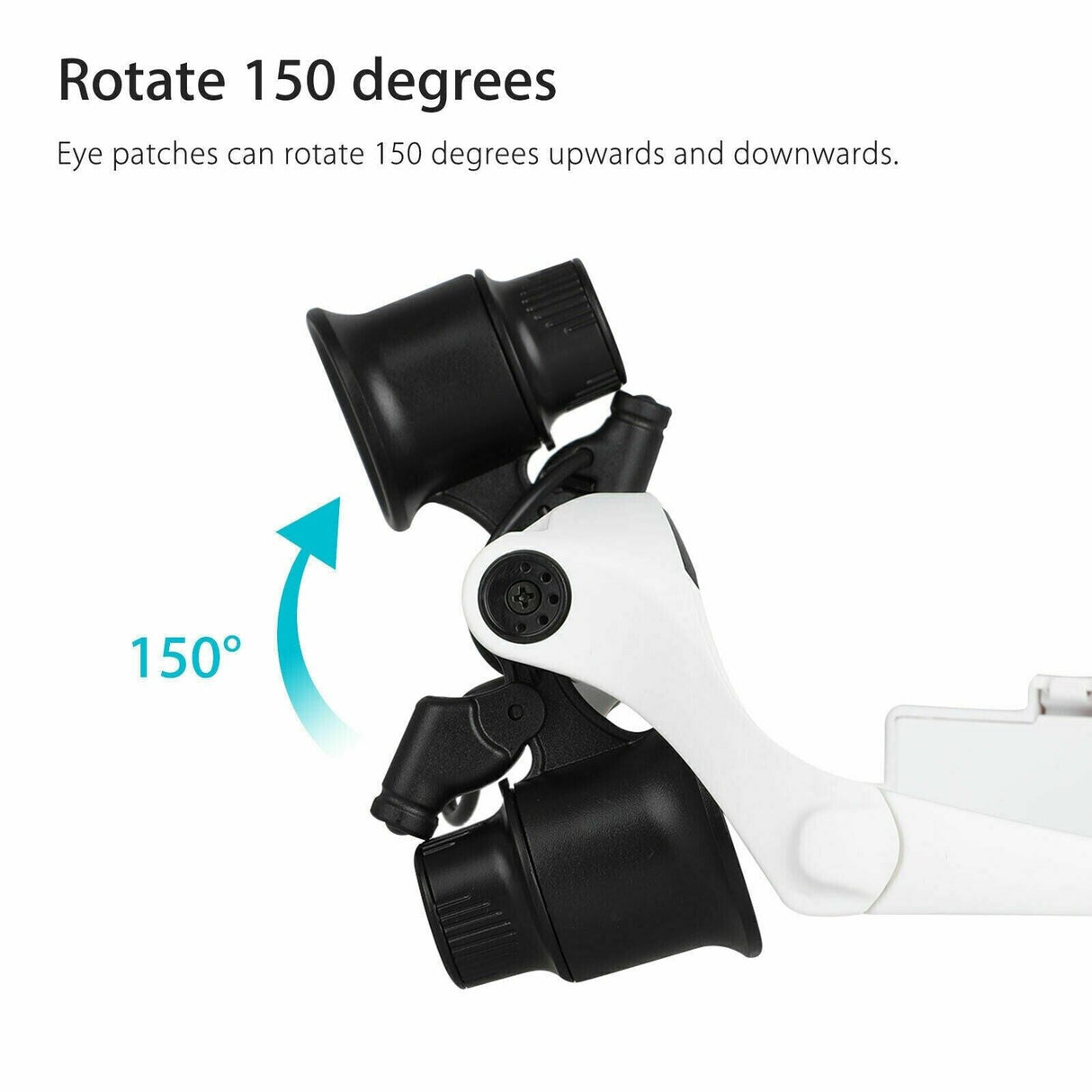 Royaleva Huvudband Head Magnifier 8 Linser LED Ljus Juwelier Glasögon Carvallo