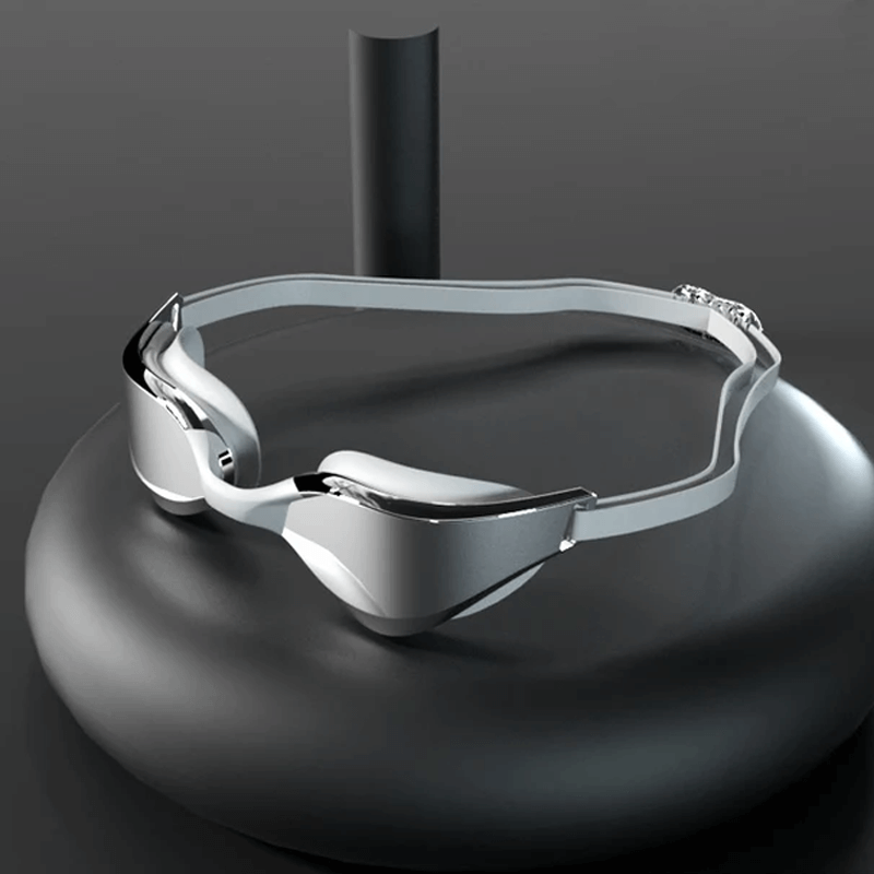 Vattentäta Simglasögon HD Vuxen-Personligt-BB-Vit/Silver-Hemnix