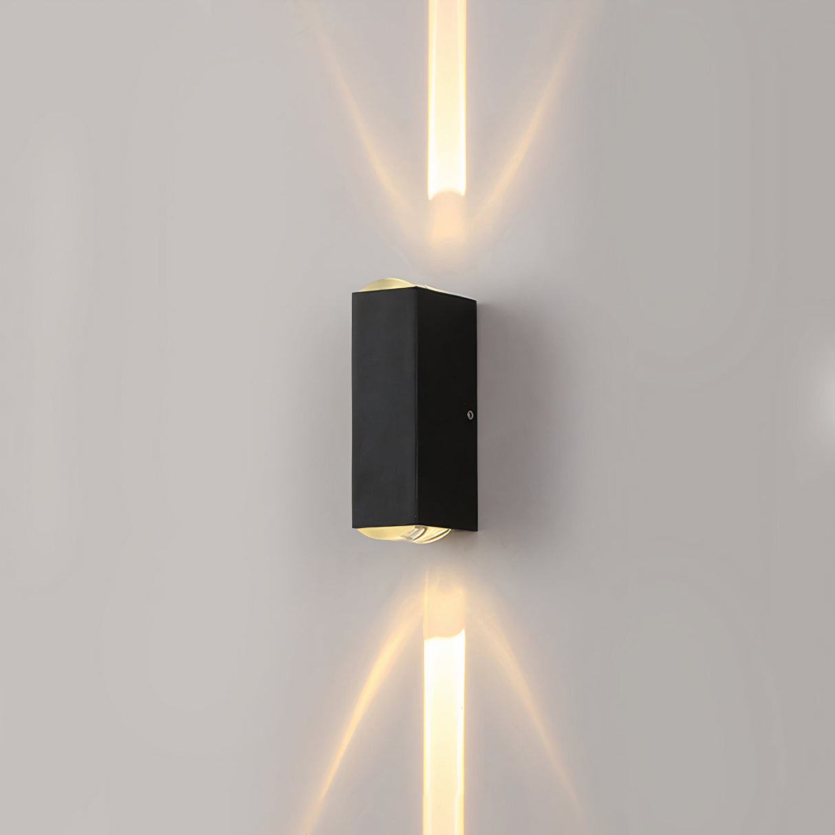 Utomhus Svart Aluminium Vägglampa LED Upp Ner Carvallo