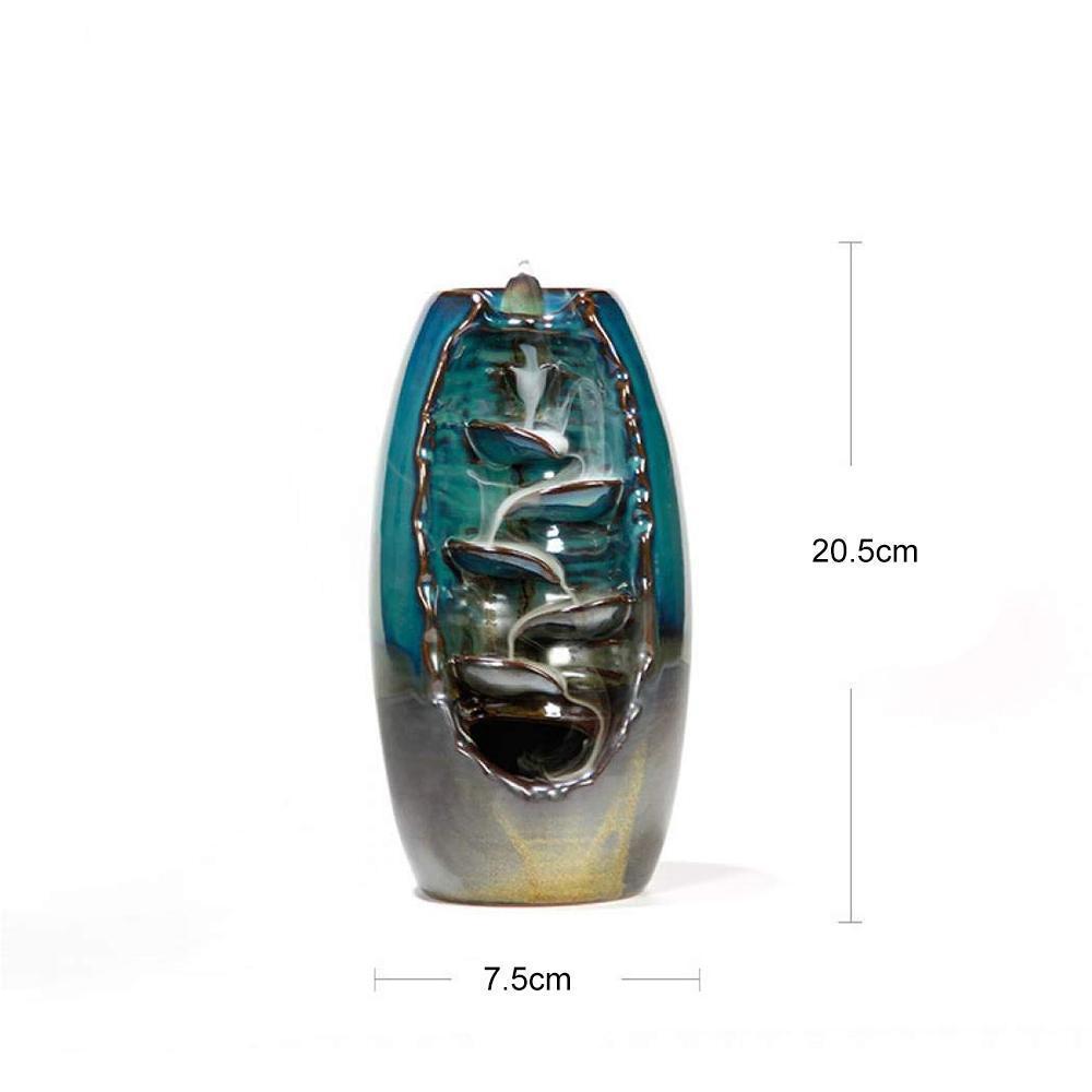 MountainRiver - Handgjord rökelsehållare med vattenfallseffekt Carvallo