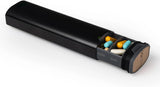 7-Dagars Pillerbox - Stilren Aluminium & Trä Pillerorganisator för Vitaminer & Medicin Carvallo