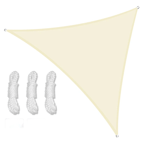 Triangulärt Vattentät Solsegel-Kök-BB-Beige-200x200x200 cm-Hemnix