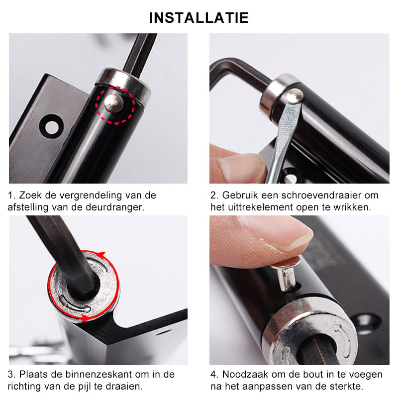 Carvallo - Automatisk självstängande dörrgångjärn Carvallo