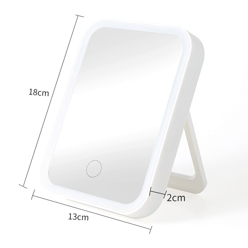 Bärbar LED-Sminkspegel-Personligt-BB-Hemnix