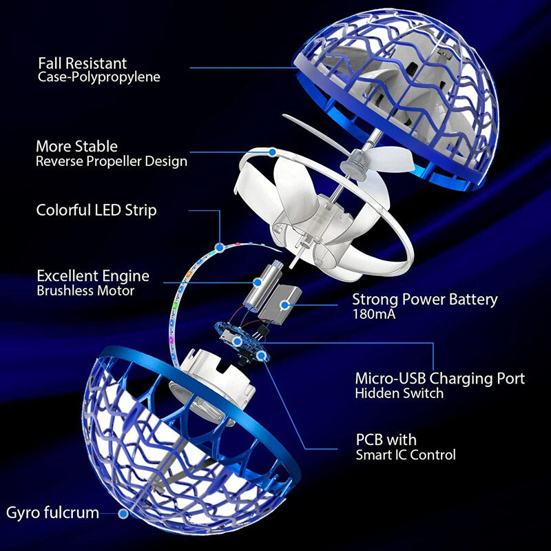 Flygande LED Boll - Flyger Som En Boomerang-Barn-BB-Hemnix