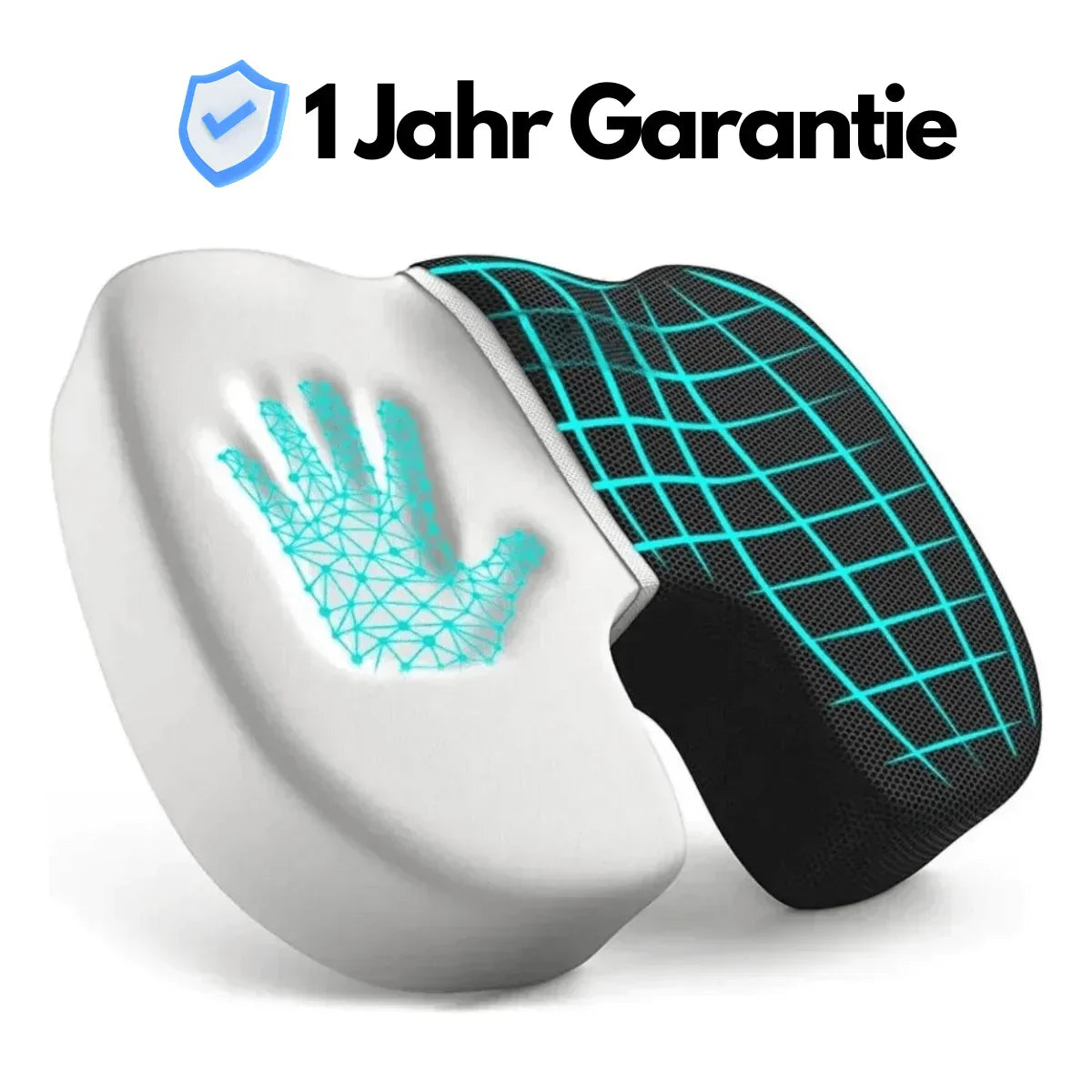 Ergonomisk 4D komfort sittkudde med ortopediskt stöd Carvallo