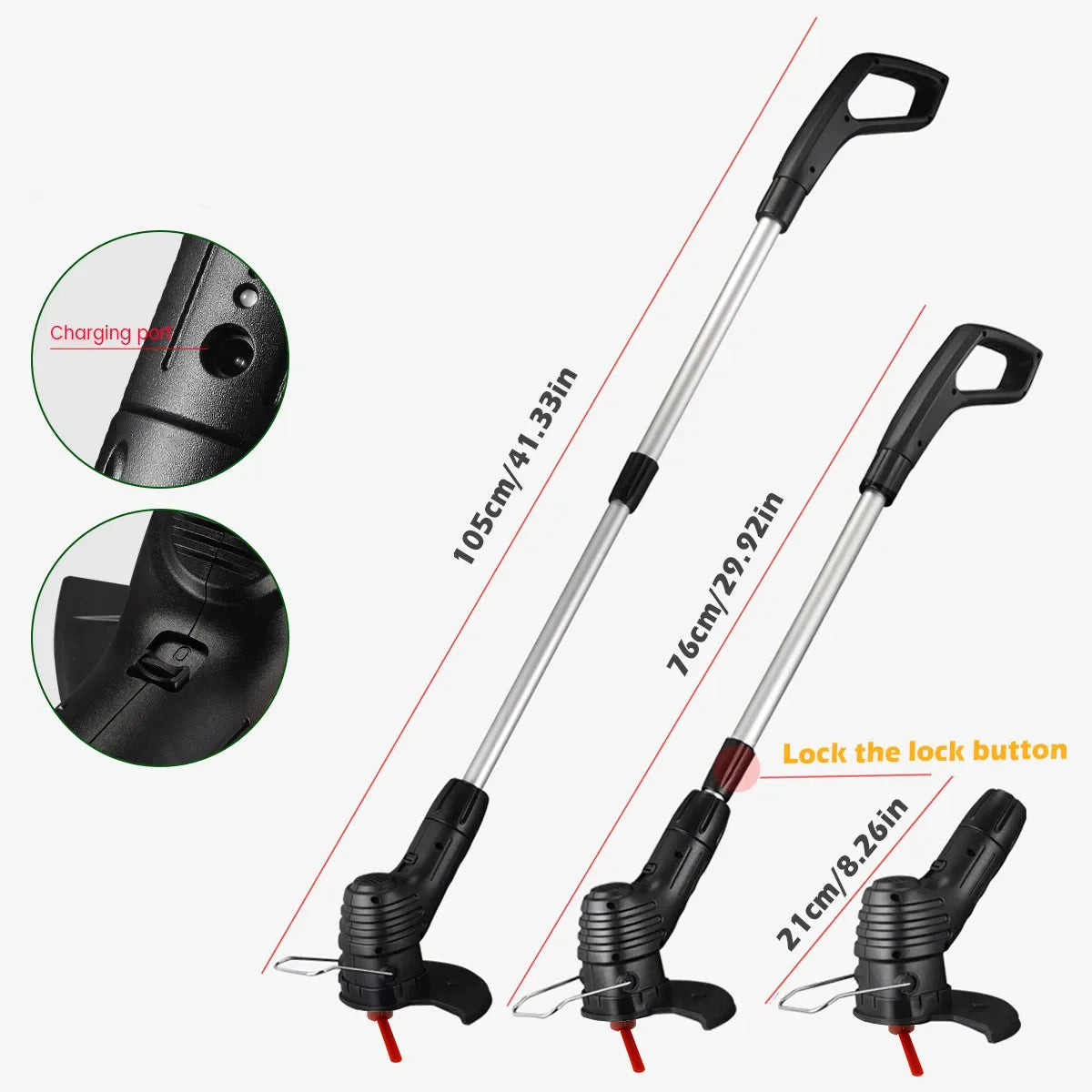 Högpresterande Sladdlös Grästrimmer Carvallo