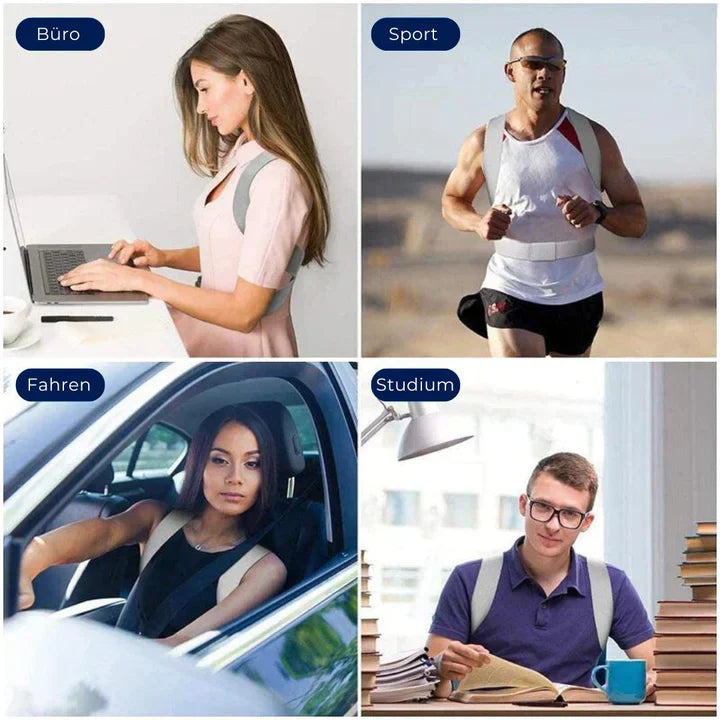 Justerbart ryggstödsgördel | För en bättre kroppshållning Carvallo