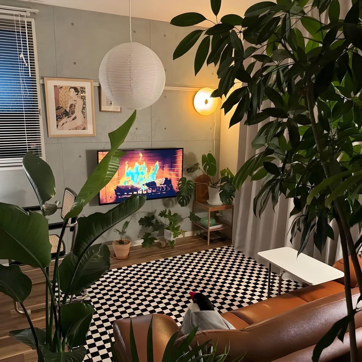 Hängelampa av rispapper – Dekorativ japansk stil för vardagsrum Carvallo