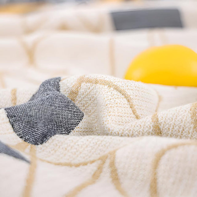 Poker Mönster Bomull Filt Carvallo