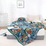 Wildflower Botanical Lykke Cotton Blanket Carvallo
