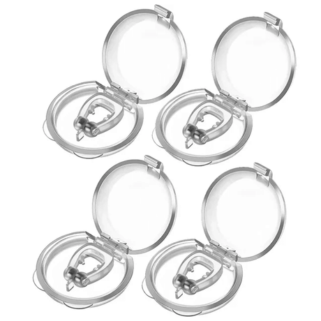 Anti-snarkande Magnetisk Silikon Näsklämma-Personligt-BB-4 st-Hemnix