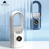 Carvallo Luftkylare | Bladeless USB-fläkt | 6 Steg | Tyst & Med Timer | Luftrenare Carvallo