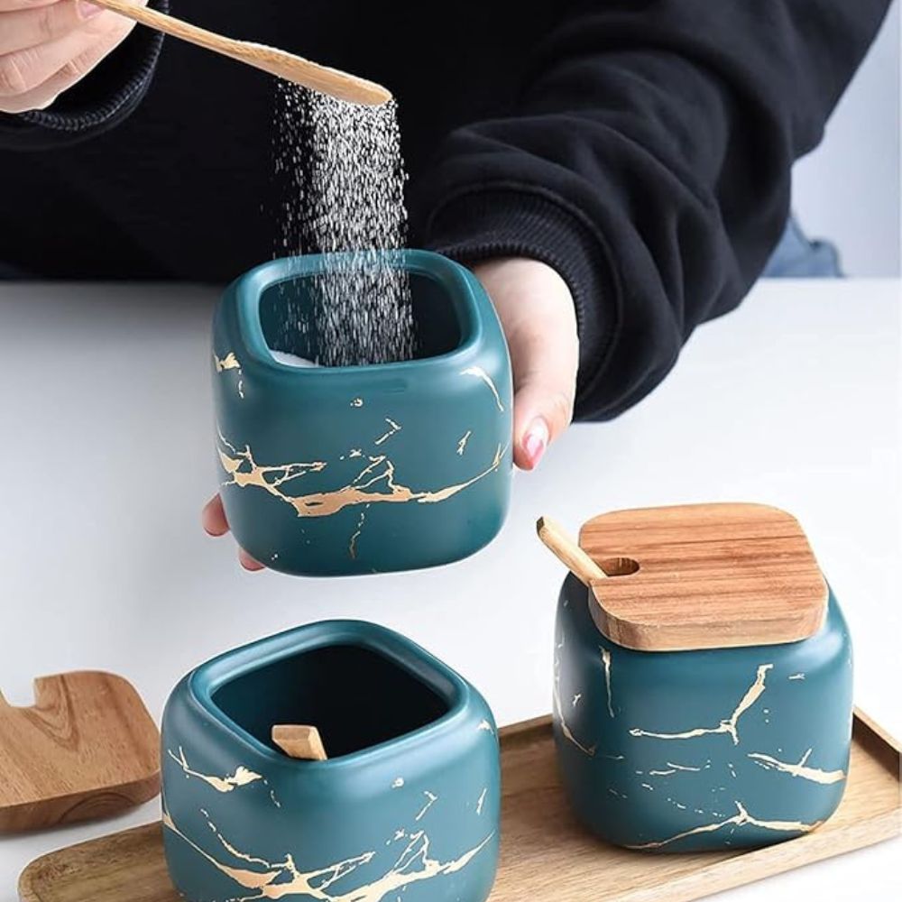 Royal Vein Porslin Kryddburk Set Carvallo