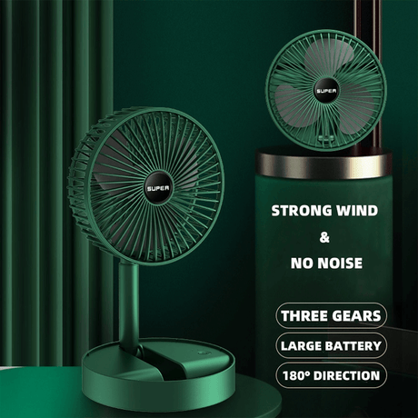 Hopfällbar Teleskopisk Fläkt-Personligt-BB-Hemnix