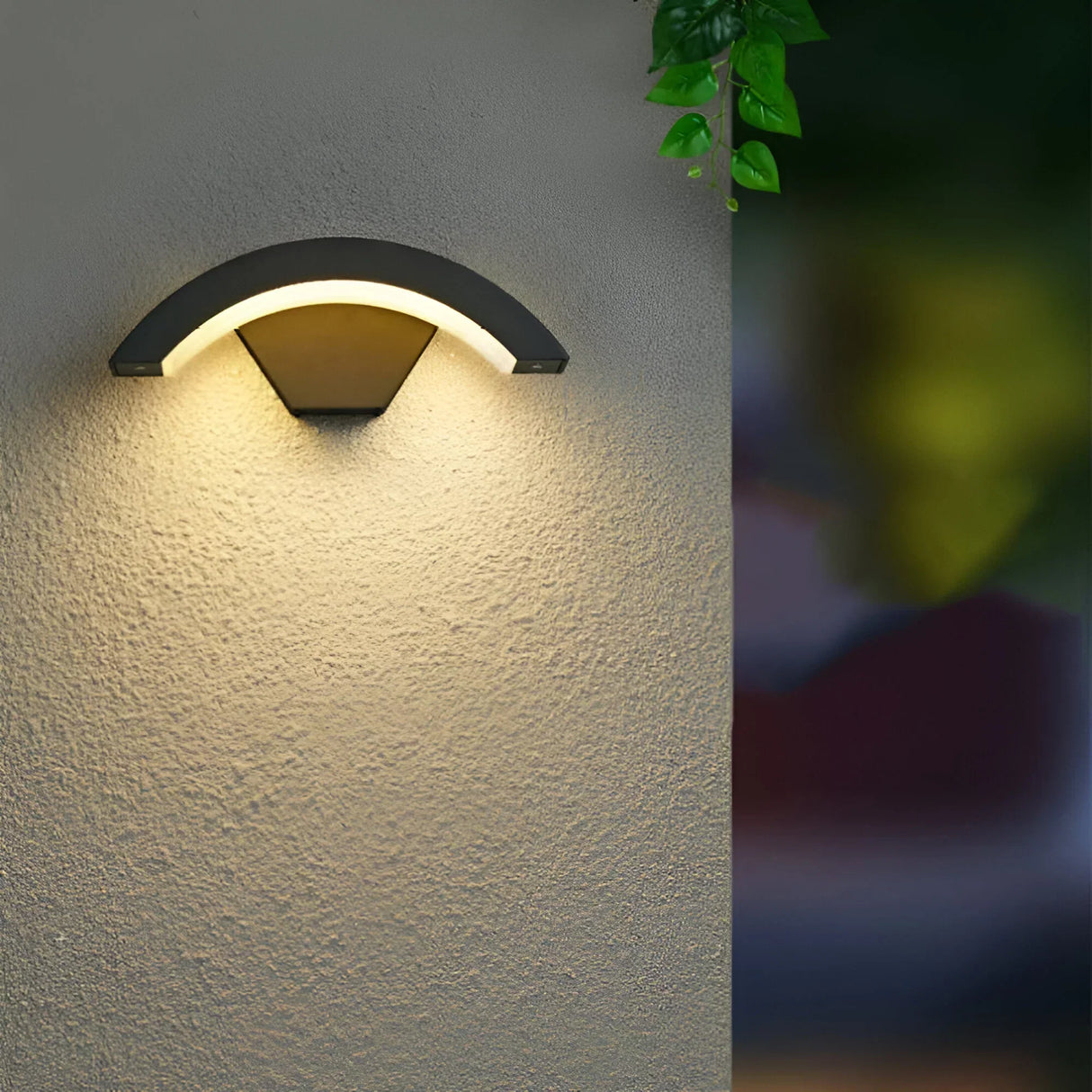 LumiGuard Utomhus LED Vägglampa med Rörelse Sensor Carvallo