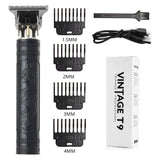 Retro Hår- Skäggtrimmer Sladdlös Vintage-Personligt-BB-Svart-Hemnix