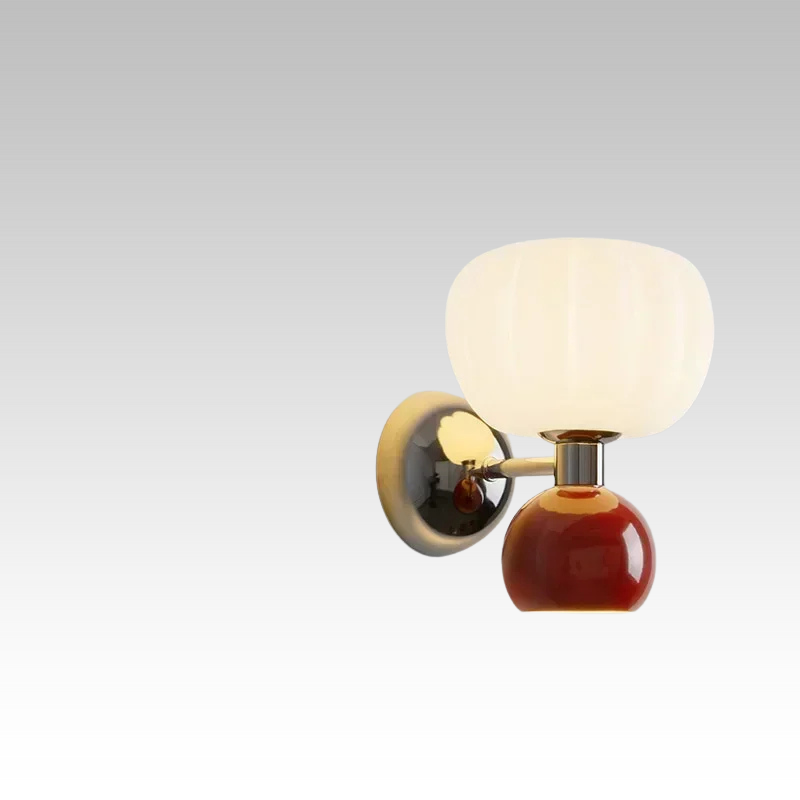 PumpkinLicht - Modern LED Vägglampa med Dubbel Huvud för Vardagsrum och Sovrum Carvallo