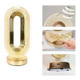 Bordslampa i kristallakryl med touch-dimmer MILA Sverige