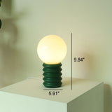Vintage orange bordslampa i massivt glas – Retro berlock med varmt sken MILA Sverige