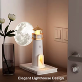 Lighthouse Moon Projektor Lampa – Bluetooth Musik Stjärnklart Nattljus Carvallo