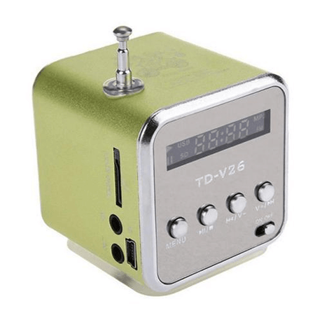 Mini Radio Bluetooth Högtalare-Kök-BB-Grön-Hemnix