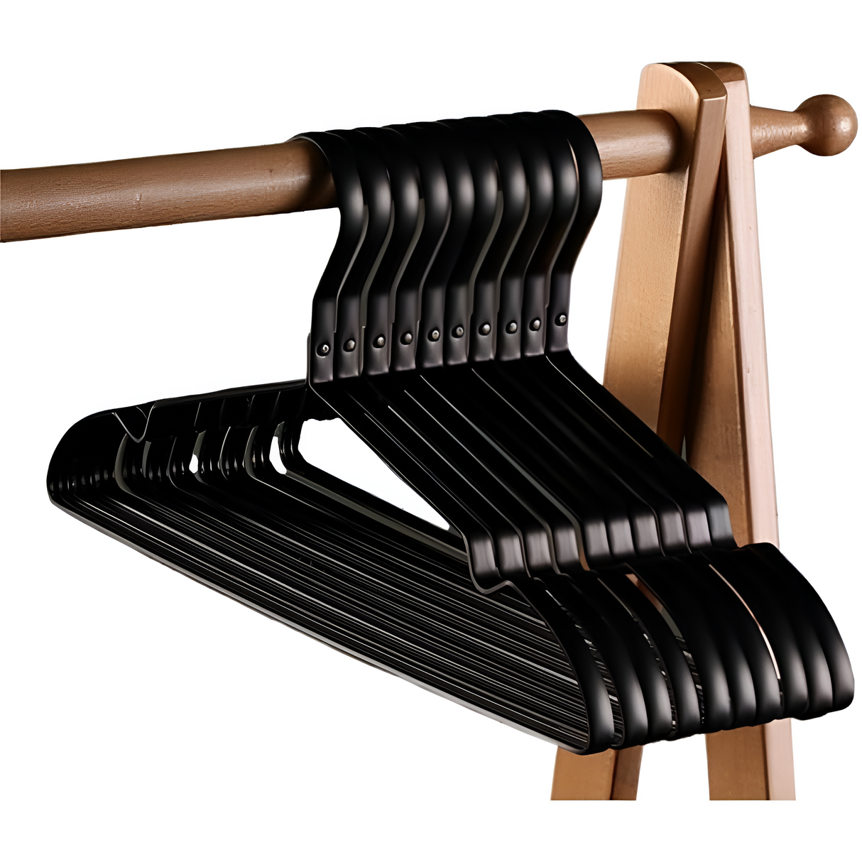 RoyaleGlow Aluminiumlegering Antiglid Hängare för Garderob Organisation Carvallo