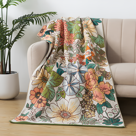 Tropisk Blommig Mjuk Handduk Carvallo