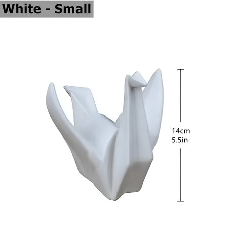 Modern origami fågelstaty – elegant keramisk konstdekor MILA Sverige