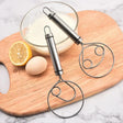 Robust rostfritt stål-Danish Dough Whisk – Hållbar, Ergonomisk design för mångsidig bakning & matlagning Carvallo