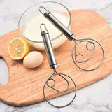 Robust rostfritt stål-Danish Dough Whisk – Hållbar, Ergonomisk design för mångsidig bakning & matlagning Carvallo