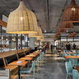 Bambu Rotang Korg Hänglampa för Kök Carvallo