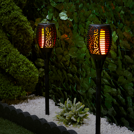 Solo Flackerande Ljusdesign Trädgårdslampa Carvallo