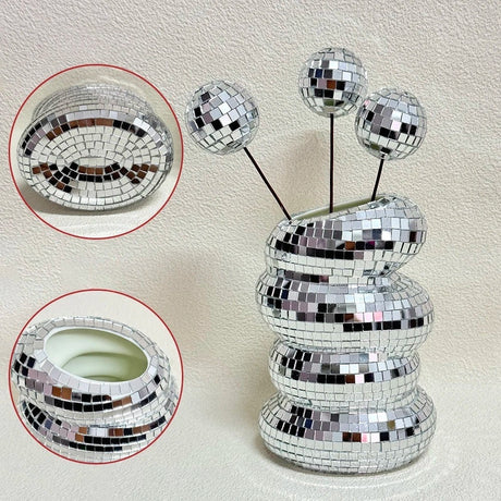 RetroTwist - Disco vases with retro mirror design and modern flair for eye-catching home decor Carvallo