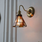 Vägglampa med vintage glas skugga armatur Carvallo