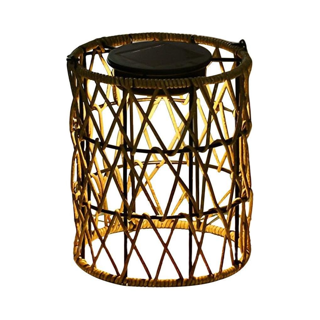 Solar lantern i rottingdesign – dekorativ trädgårdsbelysning för utomhusbruk Carvallo