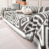 Geometrisk bohemisk stil sofföverdrag - Modern, stilfull och hållbart soffa skydd Carvallo