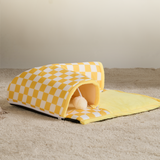 Plaid Purr Retreat Tunnel – Mysig, Interaktiv och Lätt att Rengöra Carvallo