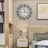 EleganceClock - Stille Dekorativ Väggklocka 14 Tum Carvallo