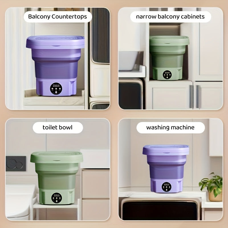 FlexiWash Fällbar Tvättmaskin – Praktisk och Platsbesparande Carvallo