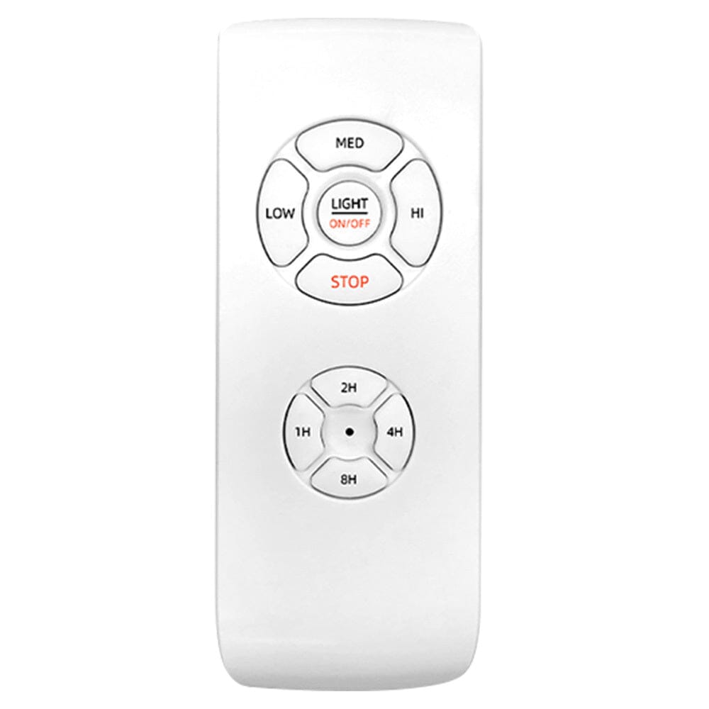 Platsbesparande 52" Lågprofil Takfläkt med LED-lampa & Fjärrkontroll Carvallo