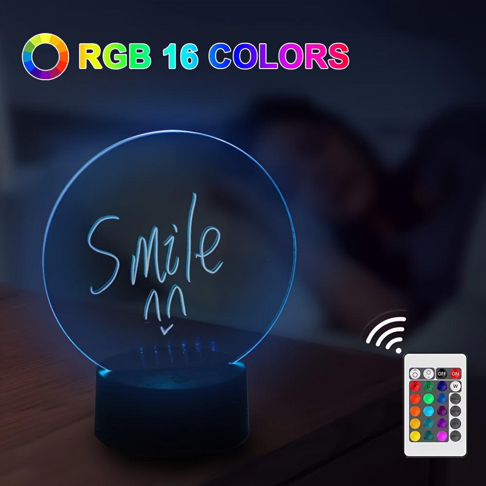 3DGlow - LED Nattlampa med 16 Färger och USB/Batteridrift Carvallo