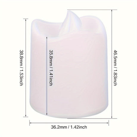 GlowFlicker - 24/50/100 Pack Flamefria LED Tealights för Romantisk Atmosfär Carvallo