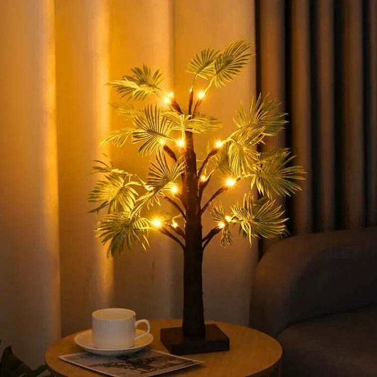 Tropiska palmblad LED-lampor Carvallo