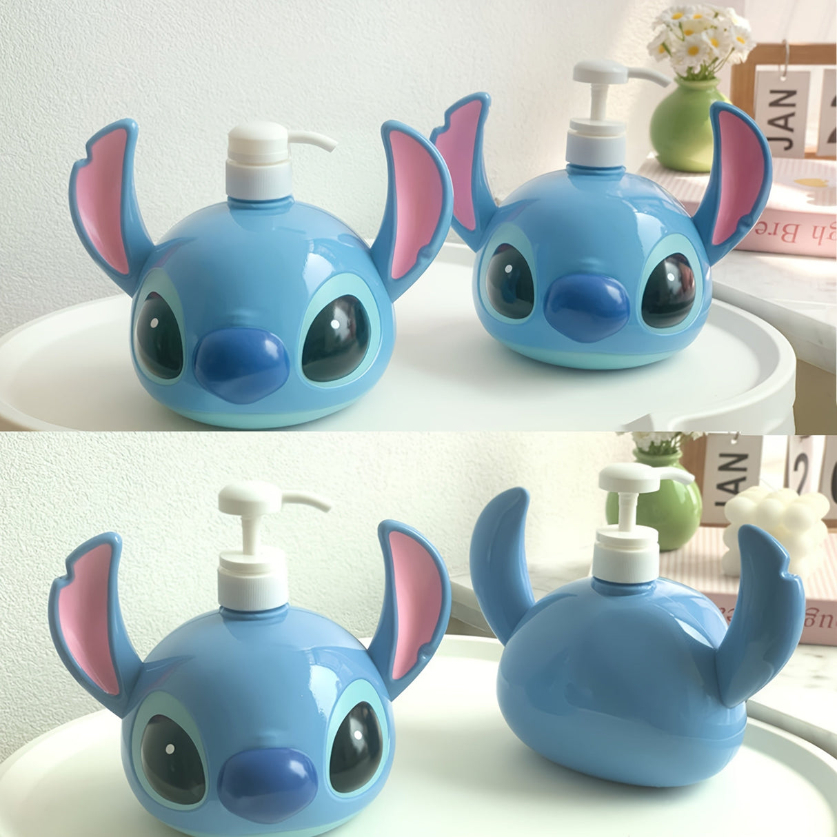 Disney Stitch PVC Schampo Dispenser – Perfekt för Badrum och Kök Carvallo