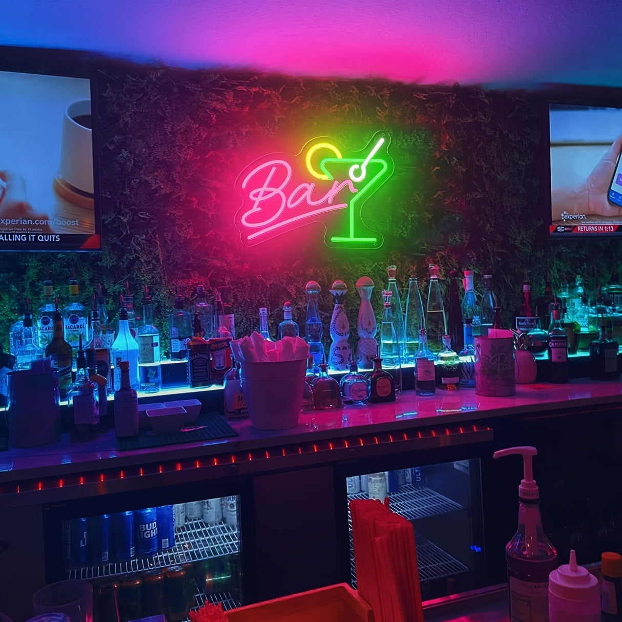 Dimmbar LED Neon Bar Skylt – USB Driven med Dimmer Carvallo