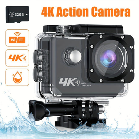 Actionkamera 4K Vattentät med WiFi-kontroll Carvallo