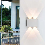 Vägglampa Modern Vit LED Vattentålig Lampa Carvallo